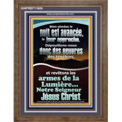 armes de lumière...Notre Seigneur Jésus Christ. Grand portrait d'art mural des Écritures (GWFREF11600) 