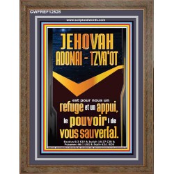 JEHOVAH ADONAI  TZVA'OT Art mural versets bibliques (GWFREF12528) "33X45"