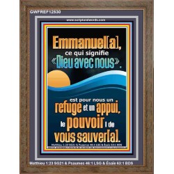 Emmanuel[a], ce qui signifie «Dieu avec nous». Art religieux (GWFREF12530) 