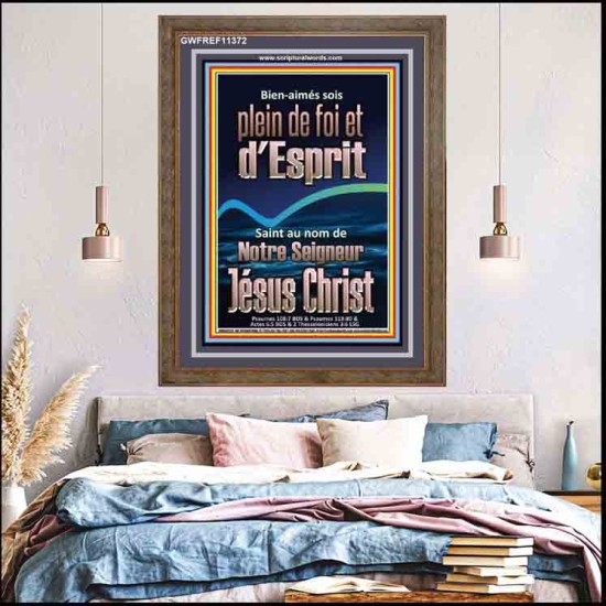 sois plein de foi et d'Esprit Saint au nom de Notre Seigneur Jésus Christ Image biblique unique (GWFREF11372) 