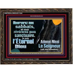 Observerez mes sabbats, et vous révérerez mon sanctuaire. Décor chrétien vivant juste (GWFREGLORIOUS11344) "45X33"