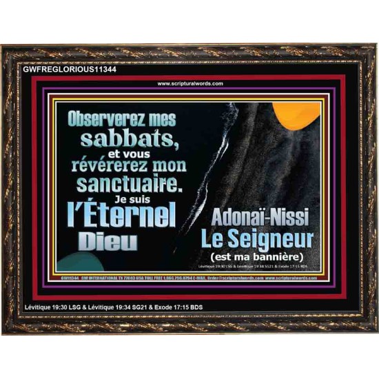 Observerez mes sabbats, et vous révérerez mon sanctuaire. Décor chrétien vivant juste (GWFREGLORIOUS11344) 