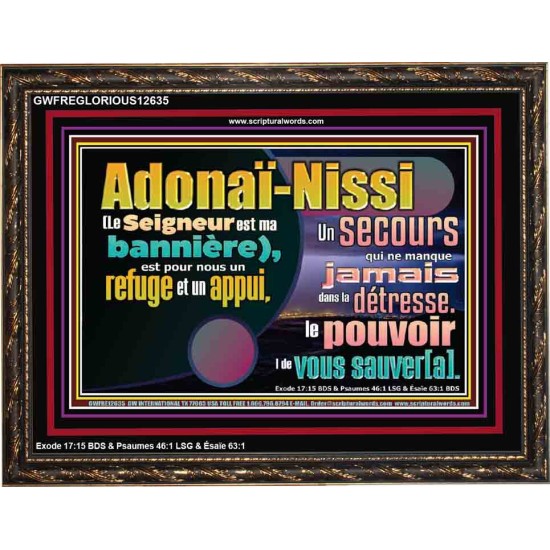 Adonaï-Nissi le pouvoir |de vous sauver[a]. Versets bibliques imprimables à encadrer (GWFREGLORIOUS12635) 