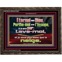 Éternel mon Dieu, Purifie-moi avec l'hysope, et je serai pur; Portrait biblique unique (GWFREGLORIOUS12823) 