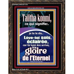 Talitha koumi, ce qui signifie:..je te le dis..Lève-toi, sois éclairée, car ta lumière arrive, Portrait d'œuvres d'art chrétiennes (GWFREGLORIOUS11253) 