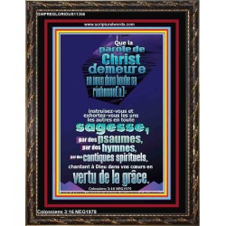 Que la parole de Christ demeure en vous dans toute sa richesse[a];  Portrait de puissance ultime (GWFREGLORIOUS11356) 