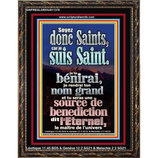 Soyez donc Saints, car je suis Saint. Tableau mural du sanctuaire (GWFREGLORIOUS11378) 