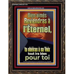 Retournez au Seigneur et obéissez à sa voix Portrait de versets bibliques pour la maison en ligne (GWFREGLORIOUS11451) 