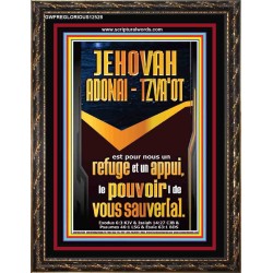 JEHOVAH ADONAI  TZVA'OT Art mural versets bibliques (GWFREGLORIOUS12528) "33X45"