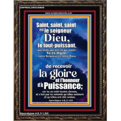 Saint, saint, saint est le Seigneur Dieu, le Tout-Puissant, œuvre d'art portraitée (GWFREGLORIOUS9658) 