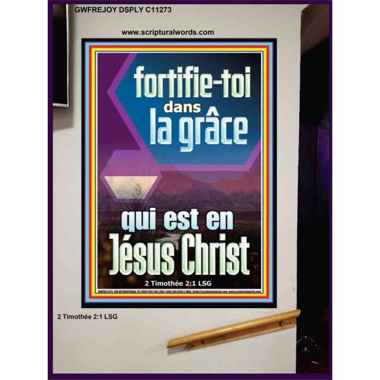 fortifie-toi dans la grâce qui est en Jésus Christ Versets bibliques (GWFREJOY11273) 