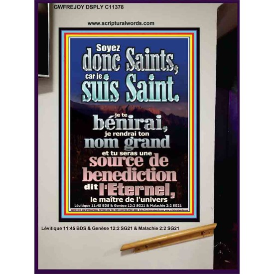 Soyez donc Saints, car je suis Saint. Tableau mural du sanctuaire (GWFREJOY11378) 