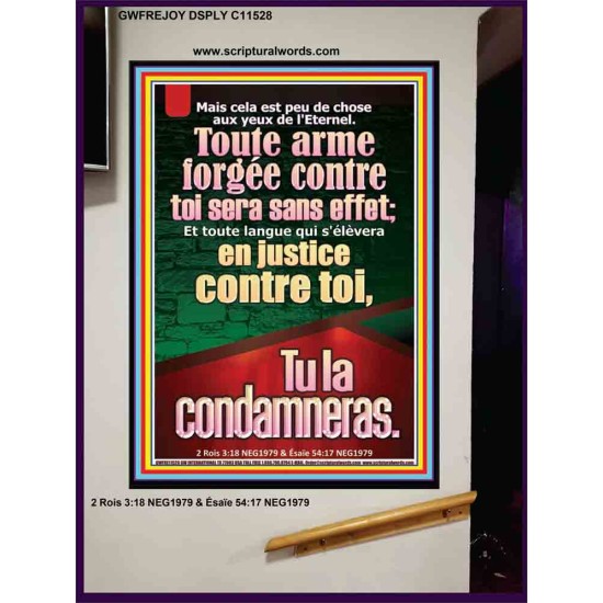 Toute arme forgée contre toi sera sans effet Décoration murale personnalisée (GWFREJOY11528) 