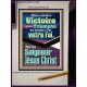 Victoire qui a Triomphé du monde, Jésus Christ.  Portrait de versets bibliques pour la maison (GWFREJOY11592) 