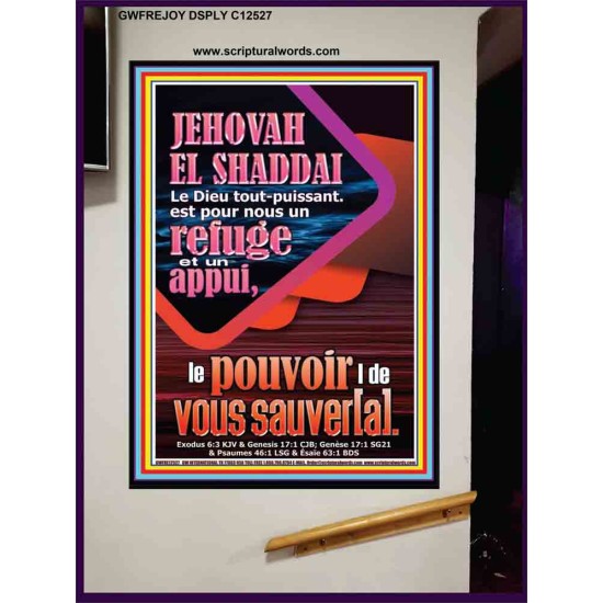 JEHOVAH  EL SHADDAI..Le Dieu tout-puissant Verset biblique (GWFREJOY12527) 