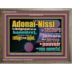 Adonaï-Nissi le pouvoir |de vous sauver[a]. Versets bibliques imprimables à encadrer (GWFREMARVEL12635) "36X31"