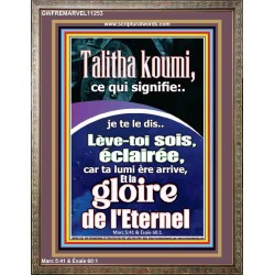Talitha koumi, ce qui signifie:..je te le dis..Lève-toi, sois éclairée, car ta lumière arrive, Portrait d'œuvres d'art chrétiennes (GWFREMARVEL11253) 