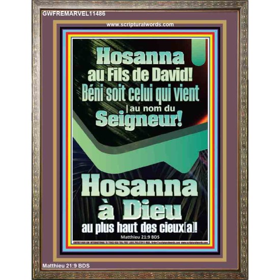 Hosanna à Dieu au plus haut des cieux[a]!  Art mural moderne (GWFREMARVEL11486) 