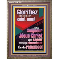 Glorifiez-vous de son saint nom! notre Seigneur Jésus-Christ Art mural des Écritures (GWFREMARVEL12484) 