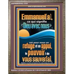 Emmanuel[a], ce qui signifie «Dieu avec nous». Art religieux (GWFREMARVEL12530) 