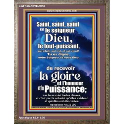 Saint, saint, saint est le Seigneur Dieu, le Tout-Puissant, œuvre d'art portraitée (GWFREMARVEL9658) 