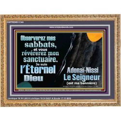 Observerez mes sabbats, et vous révérerez mon sanctuaire. Décor chrétien vivant juste (GWFREMS11344) "34X28"