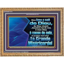 Mon âme a soif de Dieu, du Dieu vivant:..Souviens-toi de moi, ô mon Dieu, Décoration murale inspirante ultime. (GWFREMS11674) 