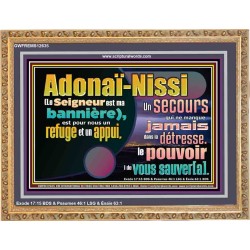 Adonaï-Nissi le pouvoir |de vous sauver[a]. Versets bibliques imprimables à encadrer (GWFREMS12635) "34X28"