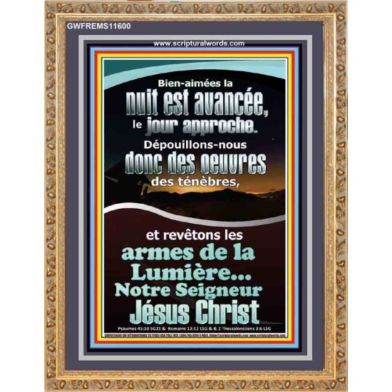 armes de lumière...Notre Seigneur Jésus Christ. Grand portrait d'art mural des Écritures (GWFREMS11600) 