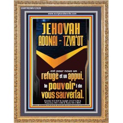 JEHOVAH ADONAI  TZVA'OT Art mural versets bibliques (GWFREMS12528) "28X34"