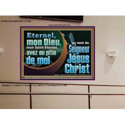 mon Saint Eternel, avez eu pitié de moi?au nom du Seigneur Jésus Christ. Art et décoration murale (GWFREOVERCOMER12560) 