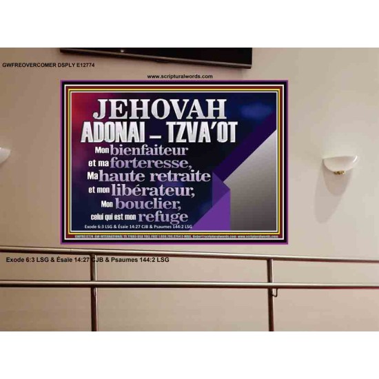 JEHOVAH ADONAI  TZVA'OT....Mon bienfaiteur et mon libérateur. Portrait biblique de puissance unique (GWFREOVERCOMER12774) 