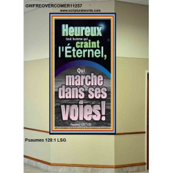 Heureux tout homme qui craint l'Éternel, Qui marche dans ses voies! Portraits Peintures Bibliques (GWFREOVERCOMER11257) 