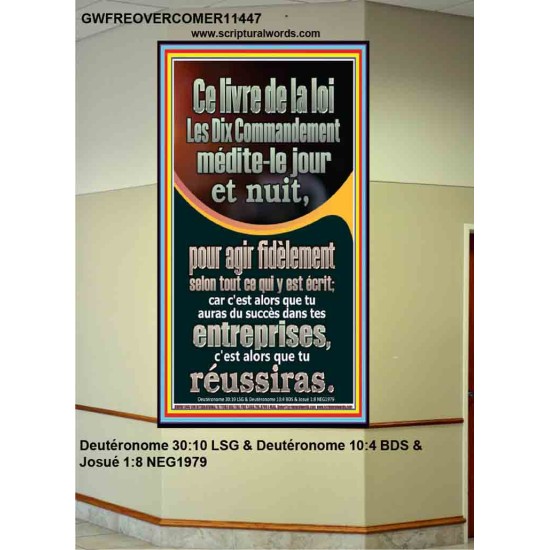 Ce livre de la loi, Les Dix Commandement médite-le jour et nuit, Chambre d'enfants (GWFREOVERCOMER11447) 