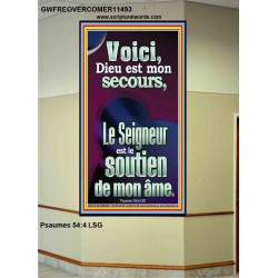 Voici, Dieu est mon secours, Art mural abordable (GWFREOVERCOMER11493) 