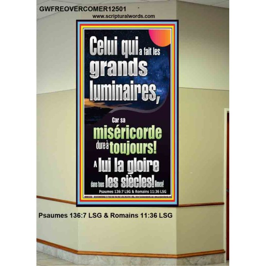 Celui qui a fait les grands luminaires, Signes de portrait bibliques (GWFREOVERCOMER12501) 