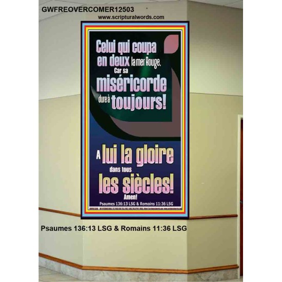 Celui qui coupa en deux la mer Rouge, Portrait encourageant des versets bibliques (GWFREOVERCOMER12503) 