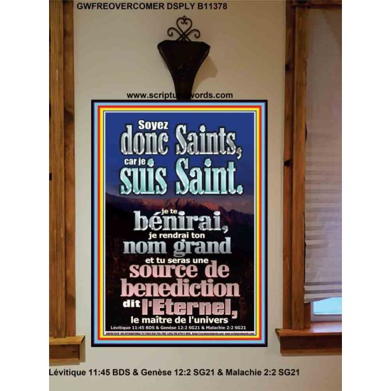 Soyez donc Saints, car je suis Saint. Tableau mural du sanctuaire (GWFREOVERCOMER11378) 