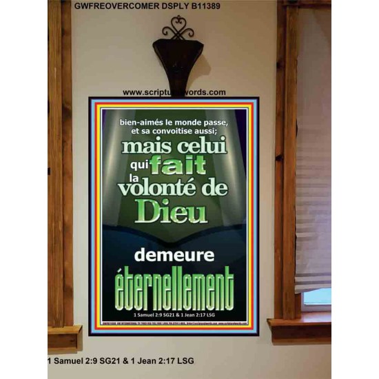 celui qui fait la volonté de Dieu demeure éternellement Portrait biblique unique (GWFREOVERCOMER11389) 