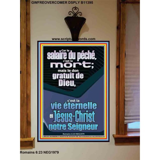 gratuit de Dieu, c'est la vie éternelle en Jésus-Christ Chambre d'enfants (GWFREOVERCOMER11395) 