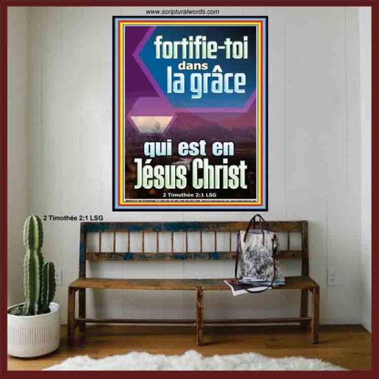 fortifie-toi dans la grâce qui est en Jésus Christ Versets bibliques (GWFREOVERCOMER11273) 