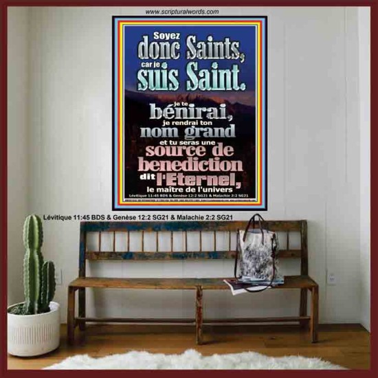 Soyez donc Saints, car je suis Saint. Tableau mural du sanctuaire (GWFREOVERCOMER11378) 