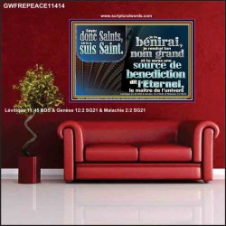 Soyez donc Saints, car je suis Saint.  Affiche d'église (GWFREPEACE11414) 