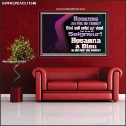 Hosanna à Dieu au plus haut des cieux[a]! Citation chrétienne Poster (GWFREPEACE11546) 