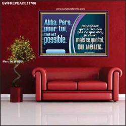 Abba, Père, pour toi, tout est possible. Pouvoir éternel Poster (GWFREPEACE11706) 