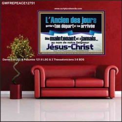 L'Ancien des jours gardera ton départ et ton arrivée, Chrétien vivant juste Poster (GWFREPEACE12751) "14X12"