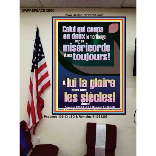 Celui qui coupa en deux la mer Rouge, Affiche d'art et de décoration murale (GWFREPEACE12503) 