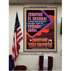 JEHOVAH  EL SHADDAI..Le Dieu tout-puissant Affiche biblique unique (GWFREPEACE12527) "12X14"