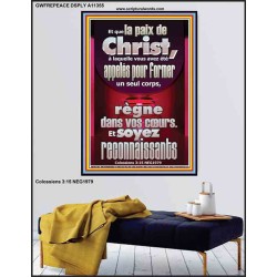 soyez reconnaissants Bible de puissance unique Poster (GWFREPEACE11355) 