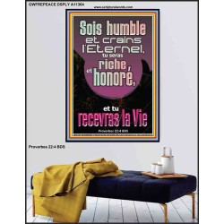 Sois humble et crains l'Eternel, Bible de puissance unique Poster (GWFREPEACE11364) "12X14"